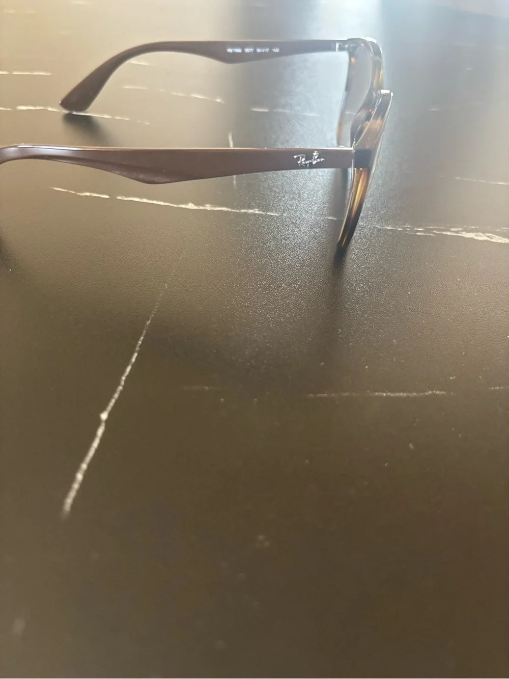 Ray-Ban Women's Brown Tortoiseshell Acetate Square Glasses frame